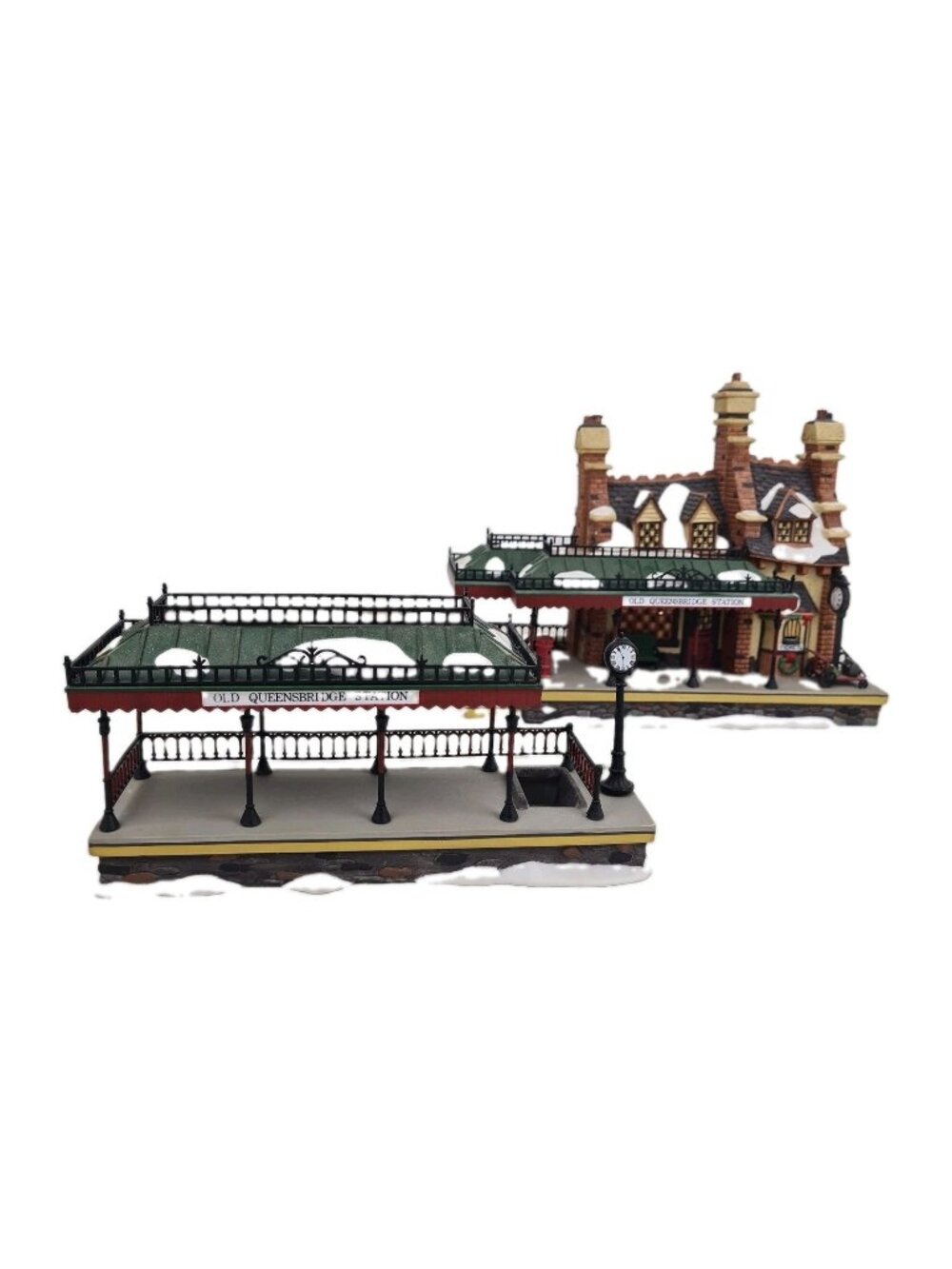 Department 56 Dickens' Village Old Queensbridge Station 58443 Christmas Vntg